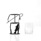 Fisherman Fishing Whiskey, Wine & Water Glass