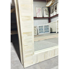 White Bone Inlay Mirror