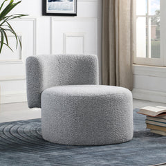 Como Boucle Fabric Accent Chair