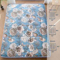 MAXYOYO Padded Japanese Floor Mattress,  Floral Printed Futon Mattress Folding Sleeping Pad