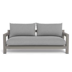 Pacific Aluminum 2 Seat Sofa (Aluminum Taupe / Panama Grafito / Batyline White)