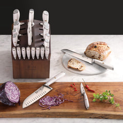 L & L1 Series 23-Piece Classic Knife Block Set, Forged German Steel