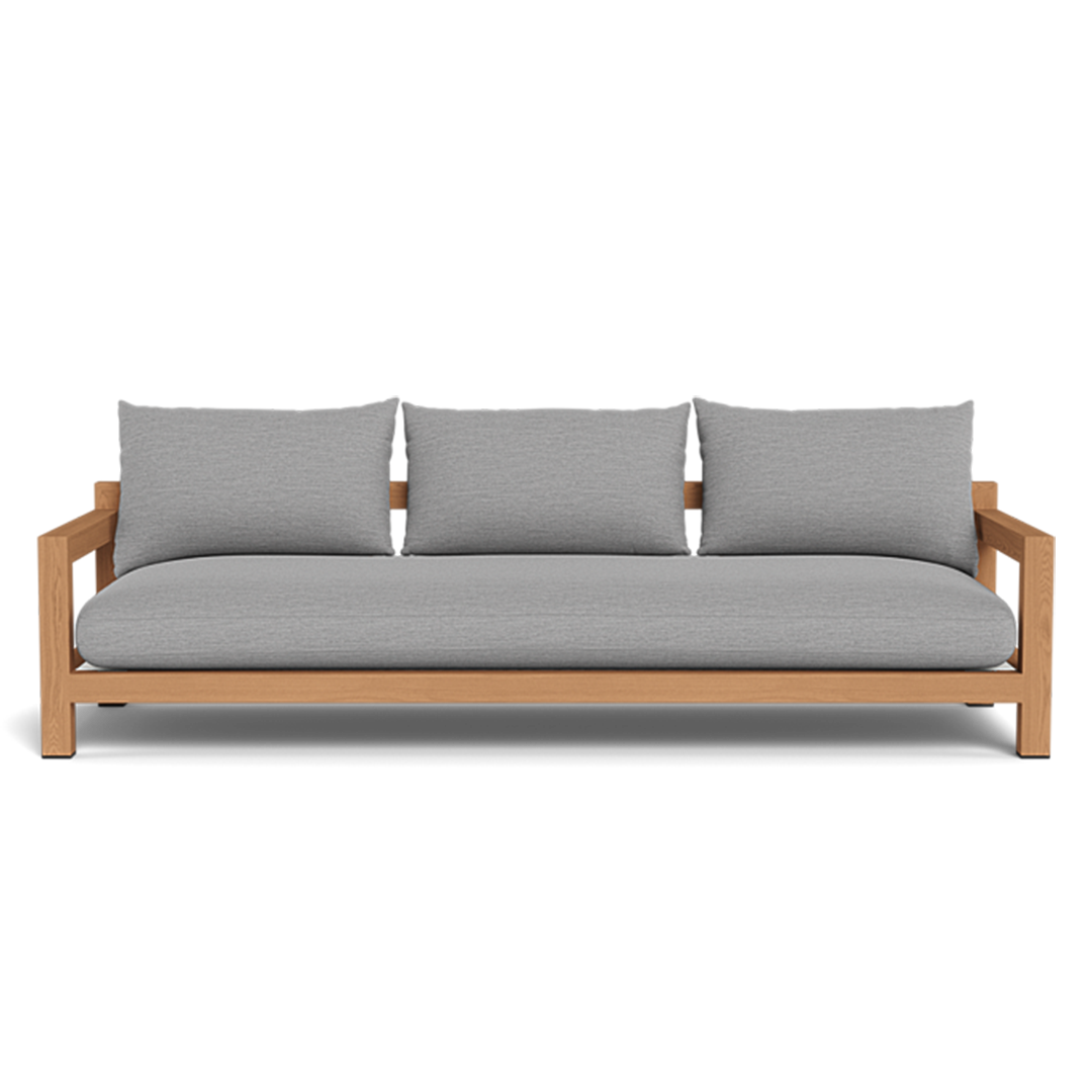 Pacific 3 Seat Sofa (Teak Natural / Panama Grafito / Batyline White)