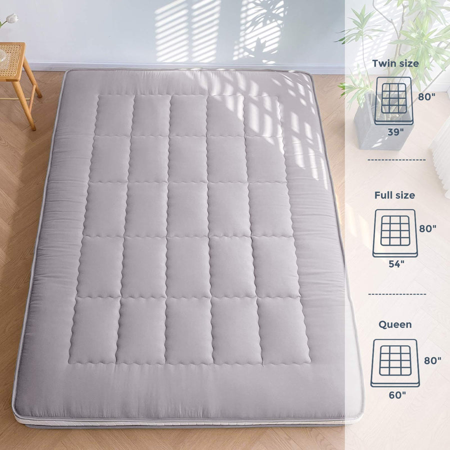 MAXYOYO Padded Japanese Floor Mattress, Grey style