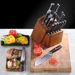 L & L1 Series 17-Piece Knife Set, Forged German Steel