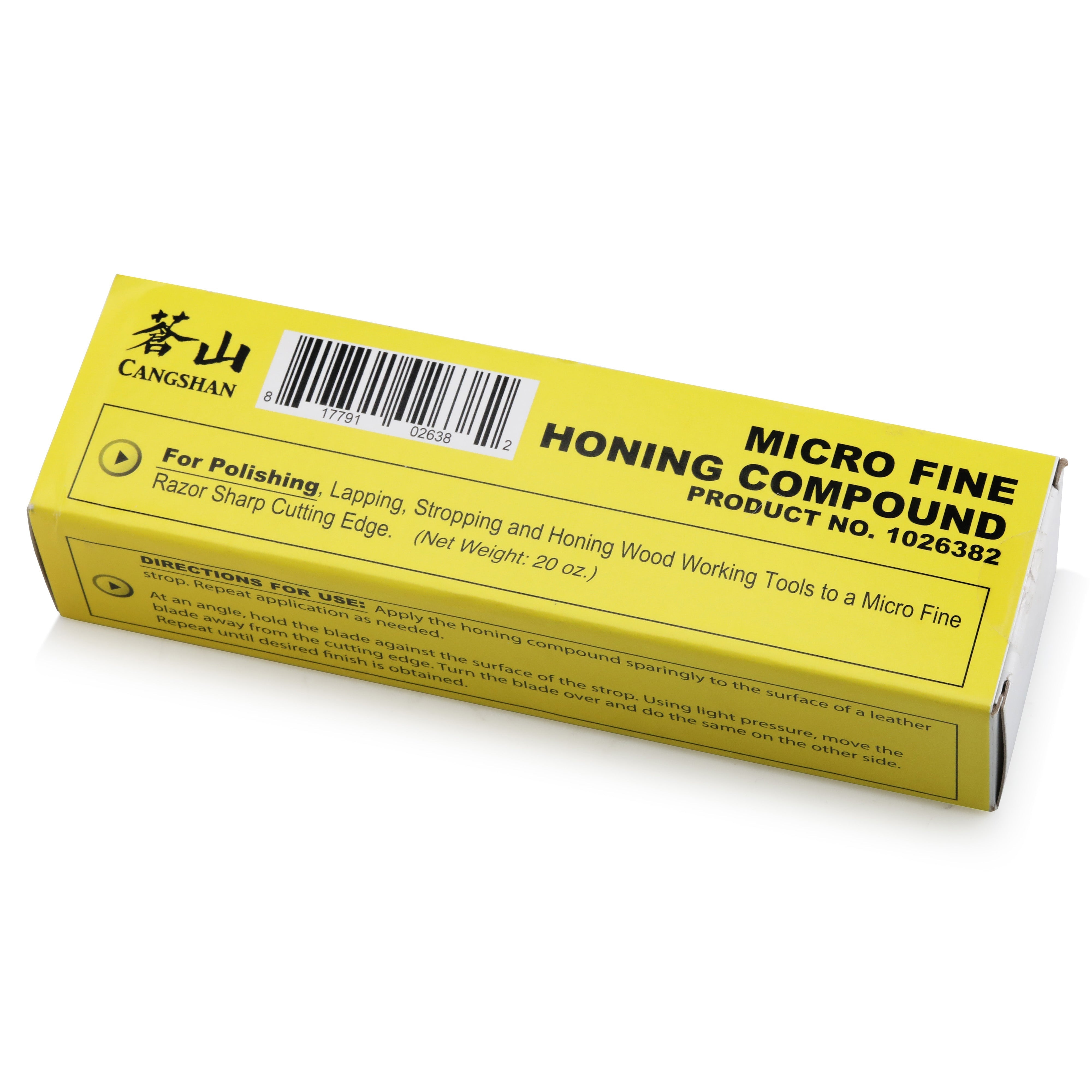 Micro-Fine Honing Polish Compound Bar, 20oz, Made in USA, 1026382