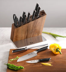 HELENA Series Knife Block Set, Forged German Steel, HUA Acacia Block