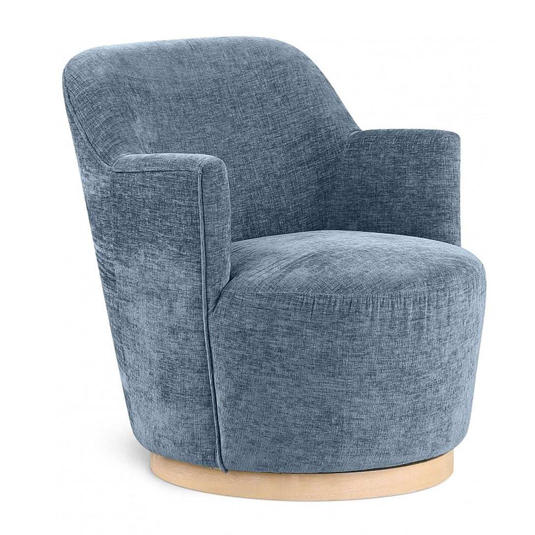 Clarita Chenille Fabric Swivel Accent Chair