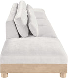 Turin - Chenille Fabric Upholstered Modular Sectional - White