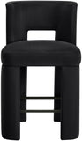 Zuno - Velvet Performance Fabric Upholstered Counter Stool (Set of 2)