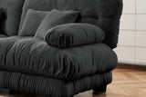 CLOUDIES 94" Loveseat with 2 Ottomans