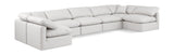 Indulge - Faux Leather 7 Piece Modular U-Shaped Sectional