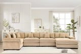 DESEO 233" Sectional Sofa with Ottoman