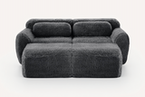 MELLOW 80" Loveseat with 2 Ottomans