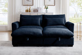 HARMONY 86" Sofa Loveseat with 2 Ottomans