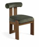 Arienzo - Performance Fabric Upholstered Dining Chair (Set of 2) - Walnut Base