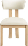 Lavrin - Vegan Leather Dining Side Chair (Set of 2) - Natural Base