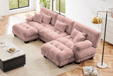 CLOUDIES 134" Sofa 3 Seater with 2 Ottoman