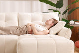 CHARLOTTE 78" 2-Seater Sofa with 2 Ottomans