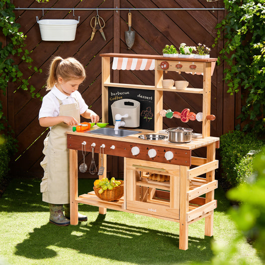 ROBUD Mud Kitchen for Kids Outdoor