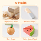 ROBUD Wooden Childs Play Food Set - Fruit