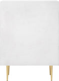 Modernist Engineered Wood Chest with Gold Accents – Contemporary Design for Chic Home Decor