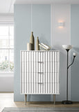 Modernist Engineered Wood Chest with Gold Accents – Contemporary Design for Chic Home Decor