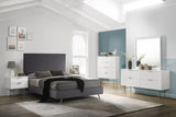 Modernist Engineered Wood Chest with Gold Accents – Contemporary Design for Chic Home Decor