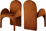 Summer Contemporary Dining Arm Chair Set of 2 - Luxurious Upholstery, Durable Steel Frame Design
