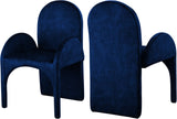 Summer Contemporary Dining Arm Chair Set of 2 - Luxurious Upholstery, Durable Steel Frame Design