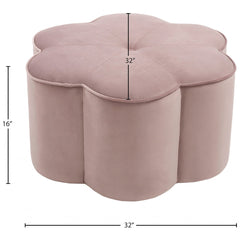 Daisy Velvet Ottoman