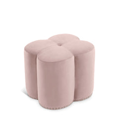 Clover Velvet Ottoman