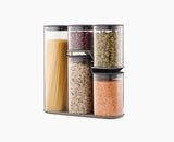 Podium™ 5-piece Grey Storage Container Set