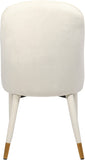Belle Velvet Dining Chair Set - Luxurious Contemporary Design with Gold-Tipped Legs and Comfort