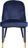 Belle Velvet Dining Chair Set - Luxurious Contemporary Design with Gold-Tipped Legs and Comfort