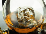 Skull Skeleton Wine & Whiskey Globe Decanter Set 850 mL
