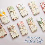 Printed Cotton Kitchen Towels Set of 2 - Lemon & Sage