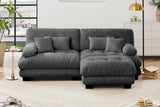 CLOUDIES 94" Loveseat with 1 Ottoman