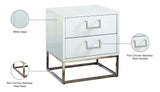 Nova Contemporary Side Table with Chrome Stainless Steel Base and Sleek Black Lacquer Finish