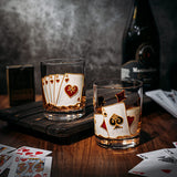 Playing Cards Drinking Glasses - Set of 2