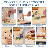 ROBUD Wooden Toy Workbench - Misty Blue