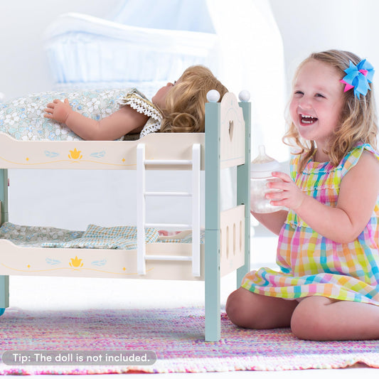 ROBUD Wooden Baby Doll Bed