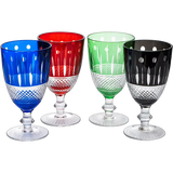 Crystal Italian Multicolor Design Cups -Set of 4