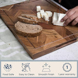 Handmade Acacia Wood Chopping Board – Large Chevron