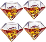 Diamond Whiskey Decanter - 2 Diamond Glasses (750 ML DECANTER)