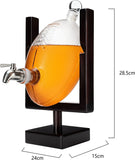 Football Decanter for Whiskey, Wine, Water & Other Liquids - 1400ml