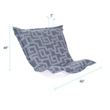 Indoor/Outdoor Puff Scroll Chair Syros Denim Cover Only