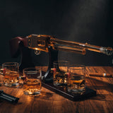 Shotgun Rifle Wine & Whiskey Decanter Set 20oz with Bullet Glasses