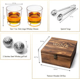 Luxurious Bar Gift Set - Golf Whiskey Glasses