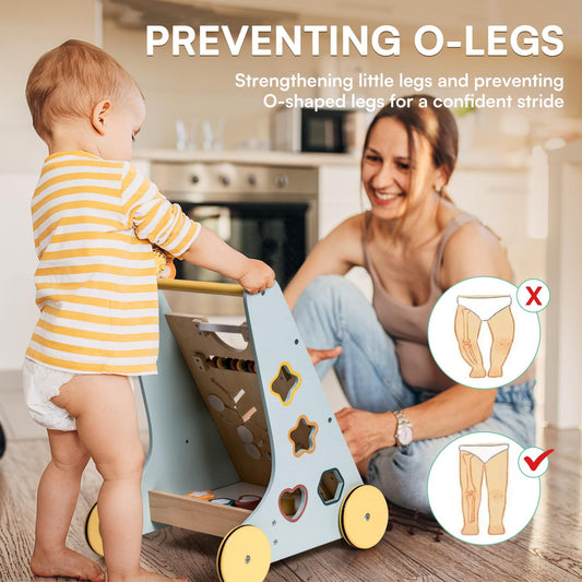 ROBUD Wooden Baby Push Walker - Forest Vitality